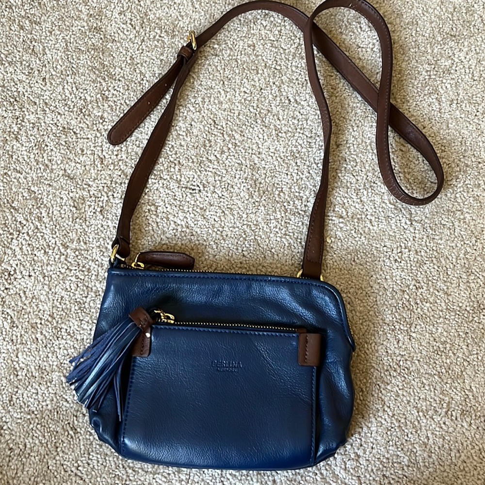Perlina blue crossbody